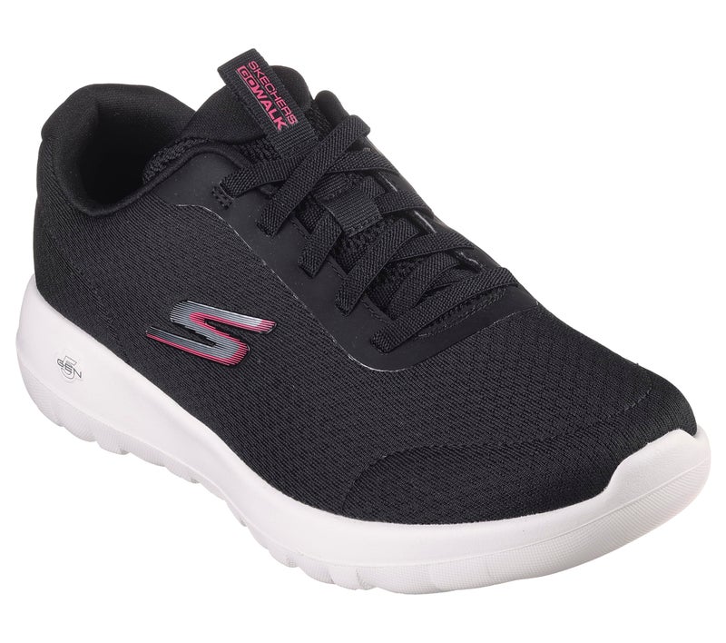 Skechers womens GO WALK JOY - ECSTATIC Black/White 6 US - Image 2